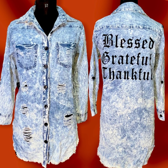 Dresses & Skirts - Shrug r shirt denim